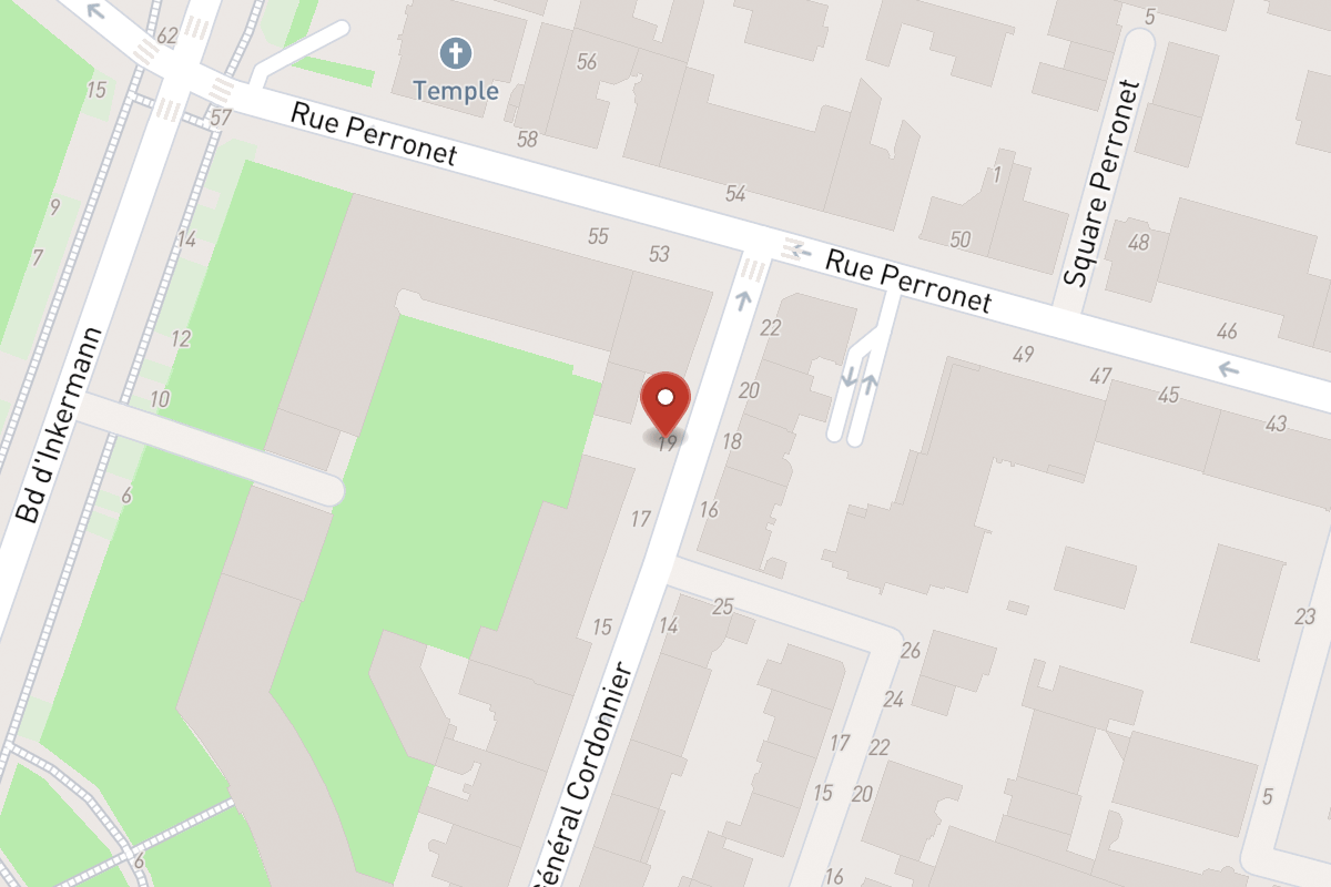 Plan de situation — 19 Rue du General Cordonnier