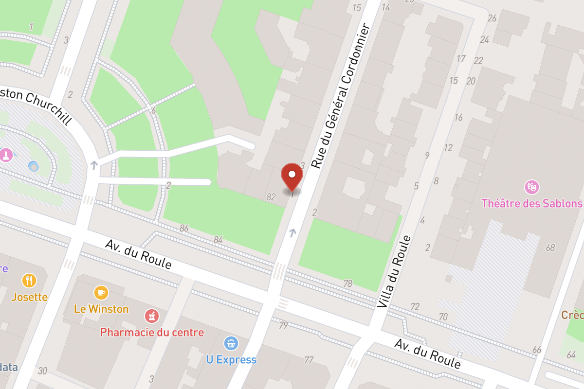 Plan de situation — 1 Rue du General Cordonnier