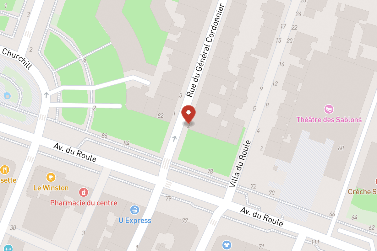 Plan de situation — 2 Rue du General Cordonnier