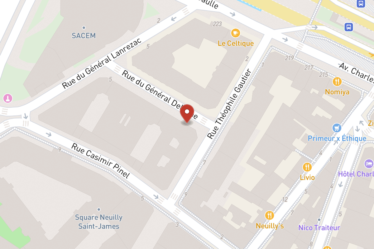 Plan de situation — 1 Rue du Général Delanne