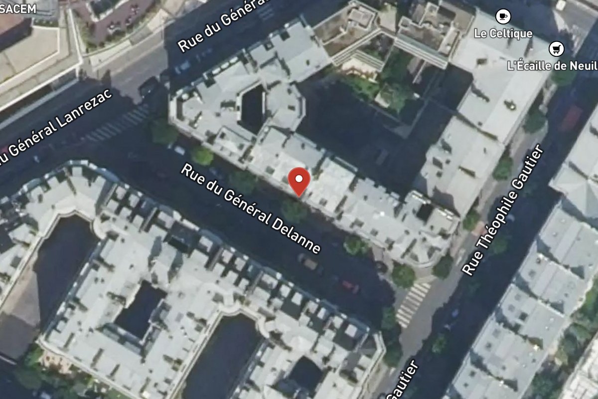 Vue satellite — 2 Rue du Général Delanne
