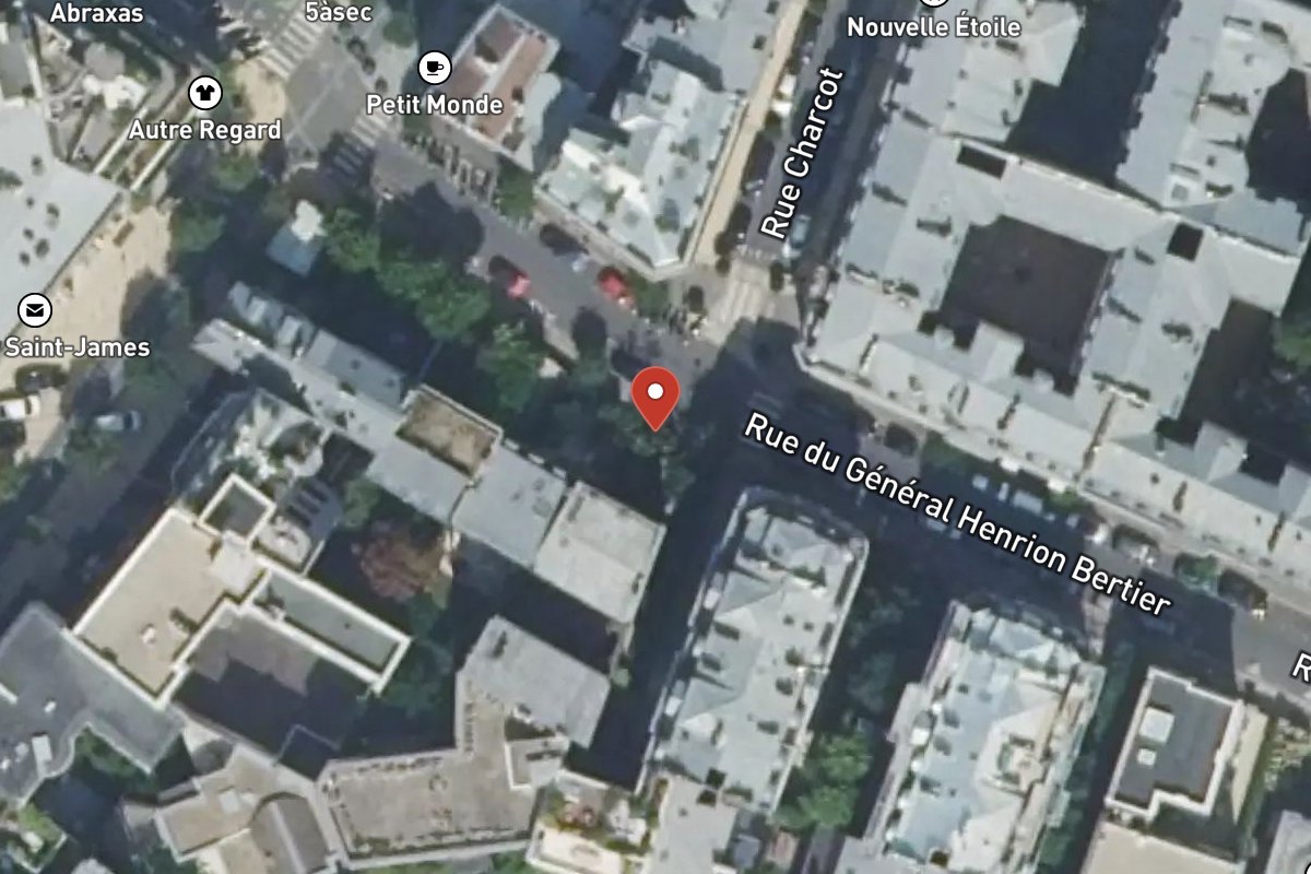 Vue satellite — 13 rue du général henrion-bertier