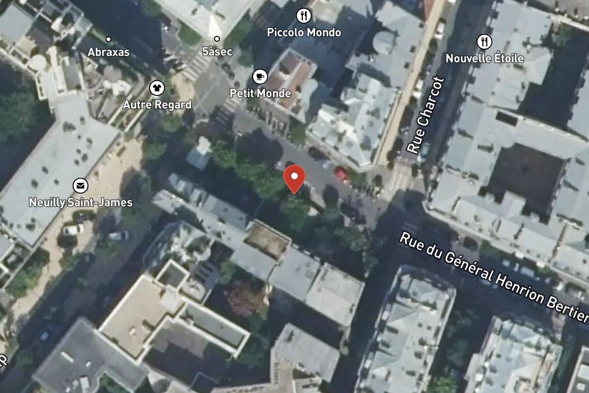 Vue satellite — 17 rue du général henrion-bertier