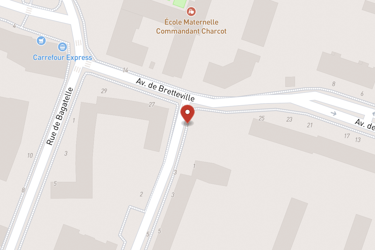 Plan de situation — 1 Rue du Mal de Lattre de Tassigny
