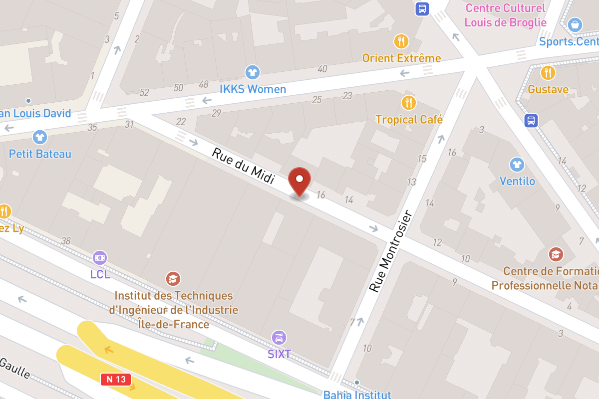 Plan de situation — 13 Rue du Midi
