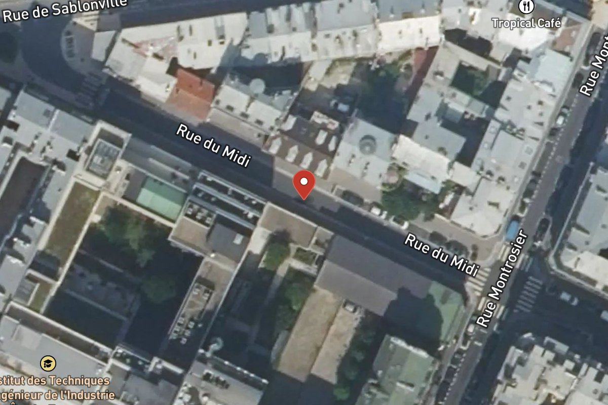 Vue satellite — 13 Rue du Midi