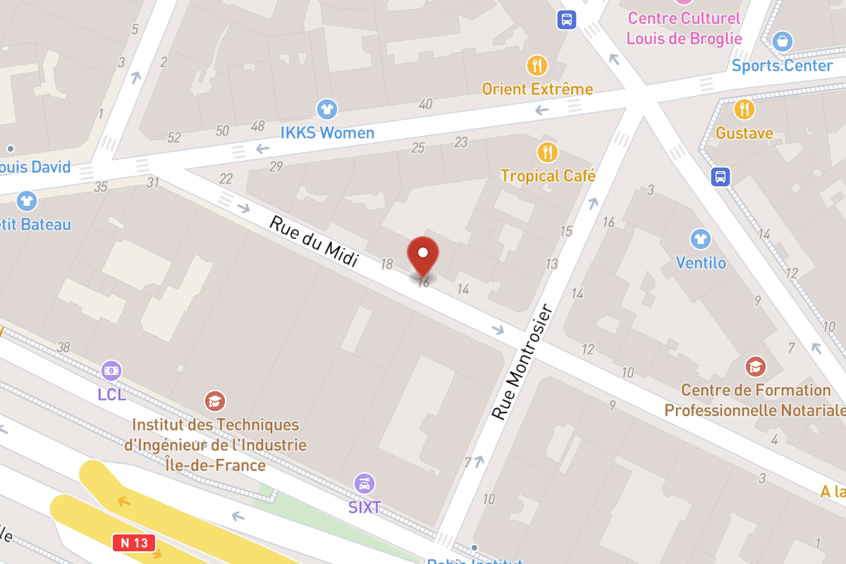 Plan de situation — 16 Rue du Midi