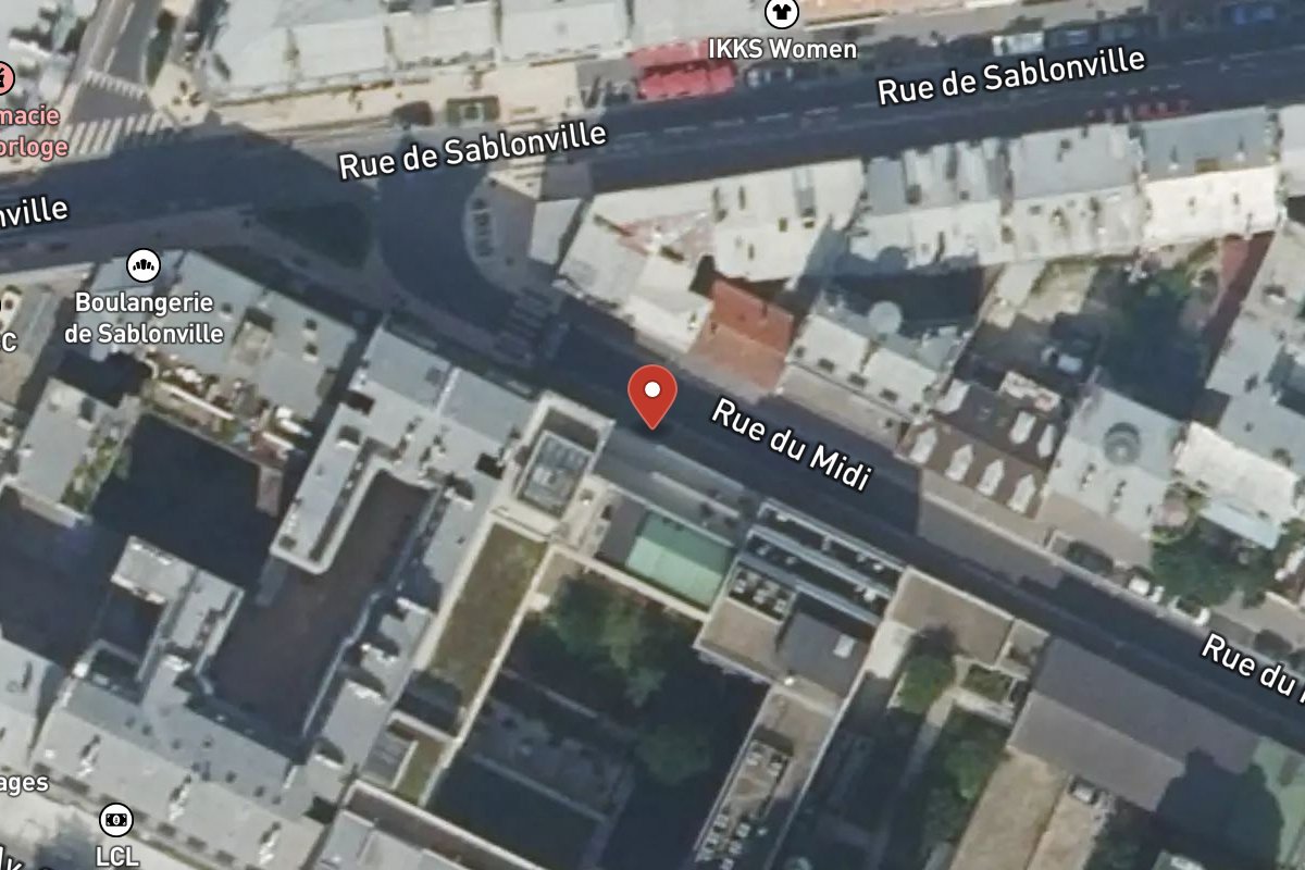 Vue satellite — 17 Rue du Midi