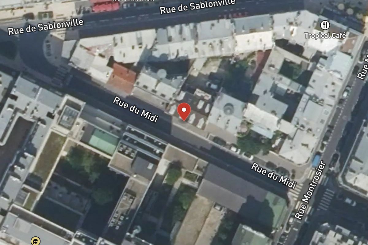 Vue satellite — 18 Rue du Midi