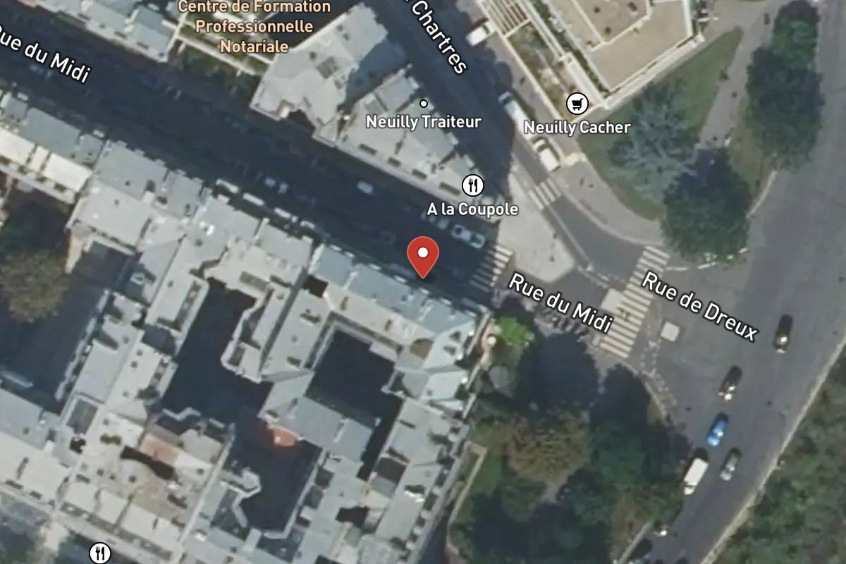 Vue satellite — 1 Rue du Midi