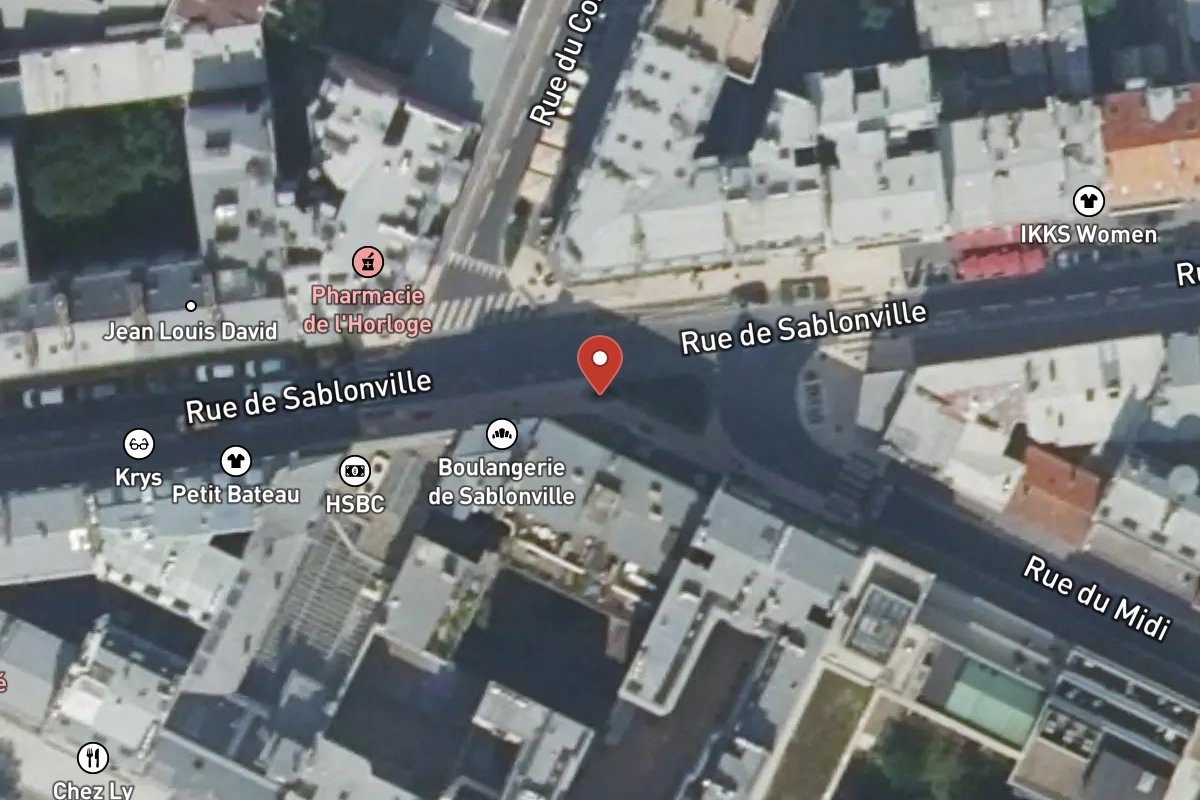 Vue satellite — 21 Rue du Midi