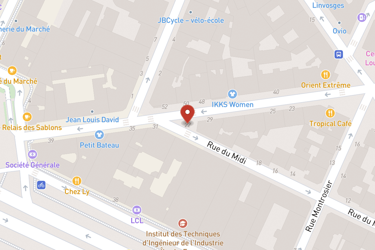 Plan de situation — 22 Rue du Midi
