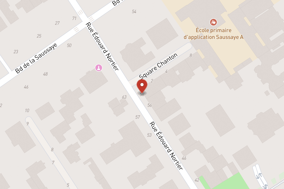 Plan de situation — 58 Rue Édouard Nortier