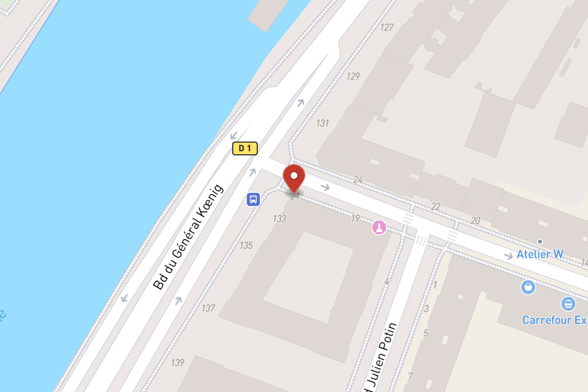 Plan de situation — 21 Rue Ernest Deloison