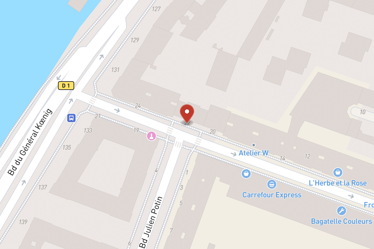 Plan de situation — 22 Rue Ernest Deloison