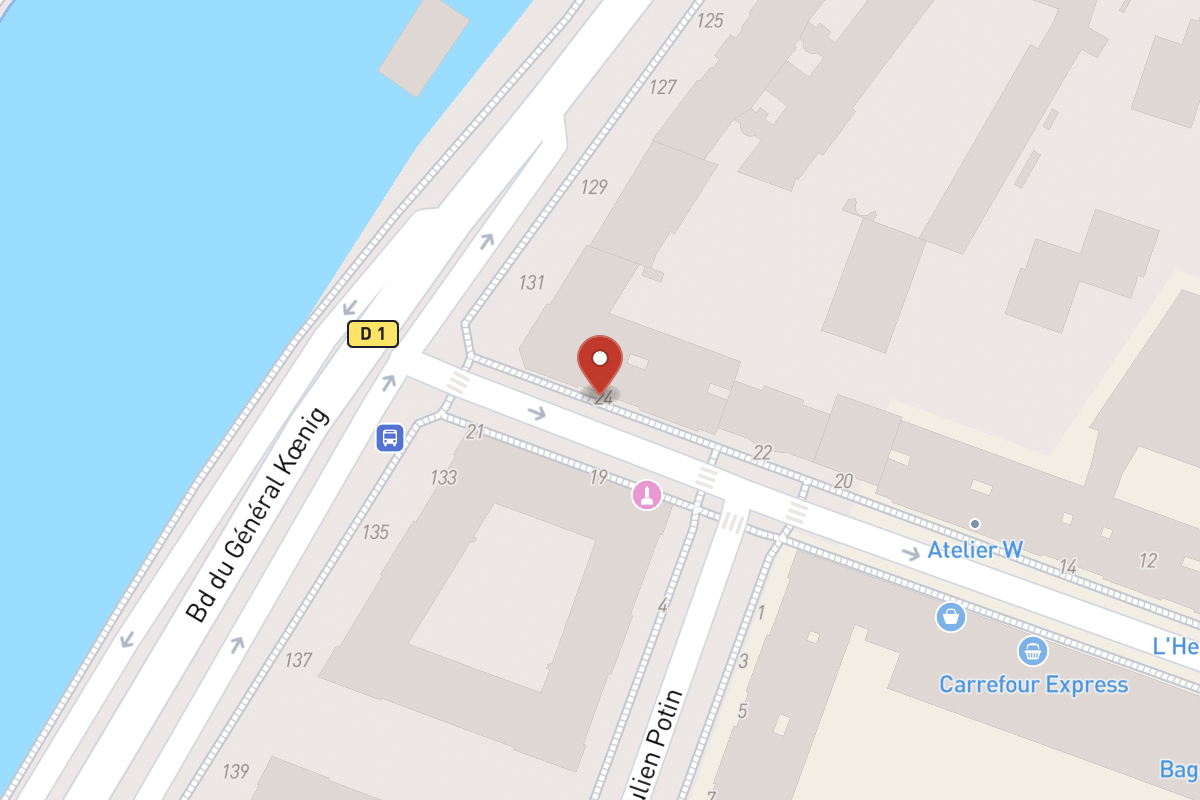 Plan de situation — 24 Rue Ernest Deloison