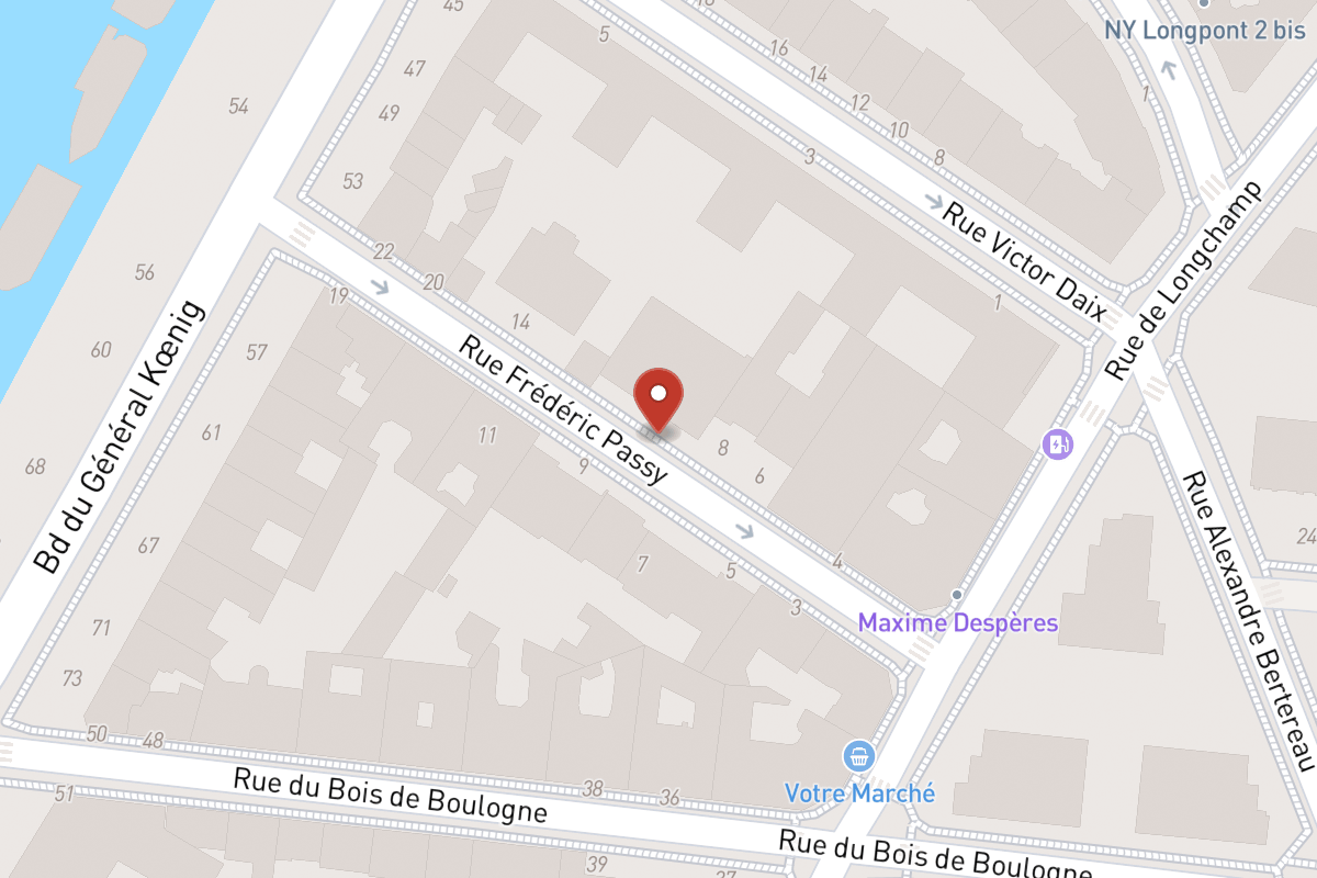 Plan de situation — 10 Rue Frédéric Passy
