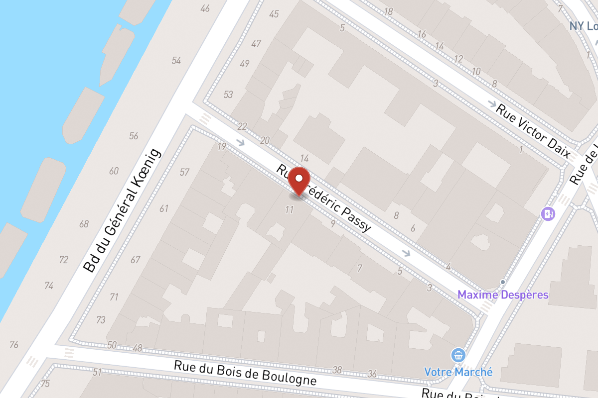 Plan de situation — 11 Rue Frédéric Passy