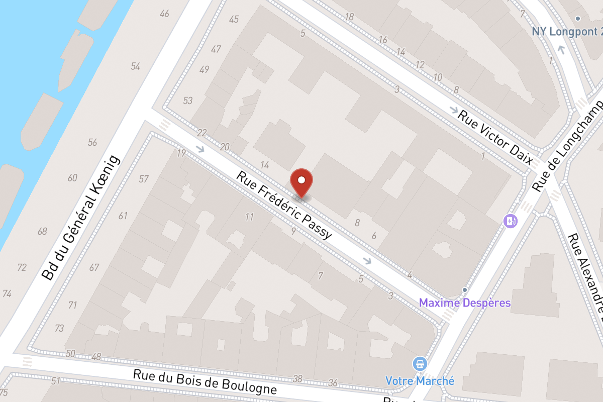 Plan de situation — 12 Rue Frédéric Passy