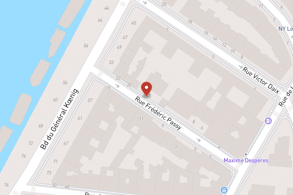 Plan de situation — 14 Rue Frédéric Passy