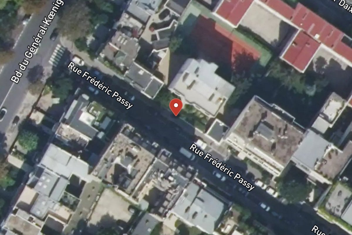 Vue satellite — 14 Rue Frédéric Passy
