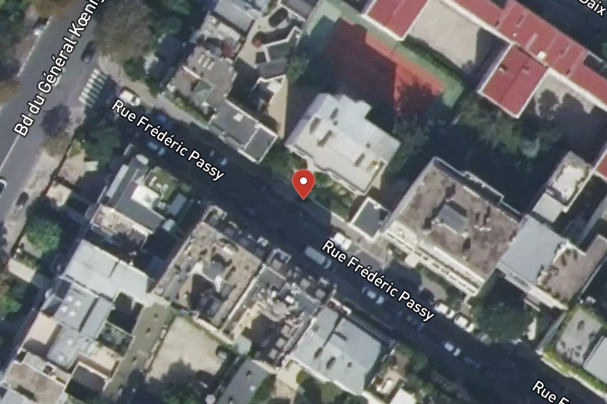 Vue satellite — 16 Rue Frédéric Passy