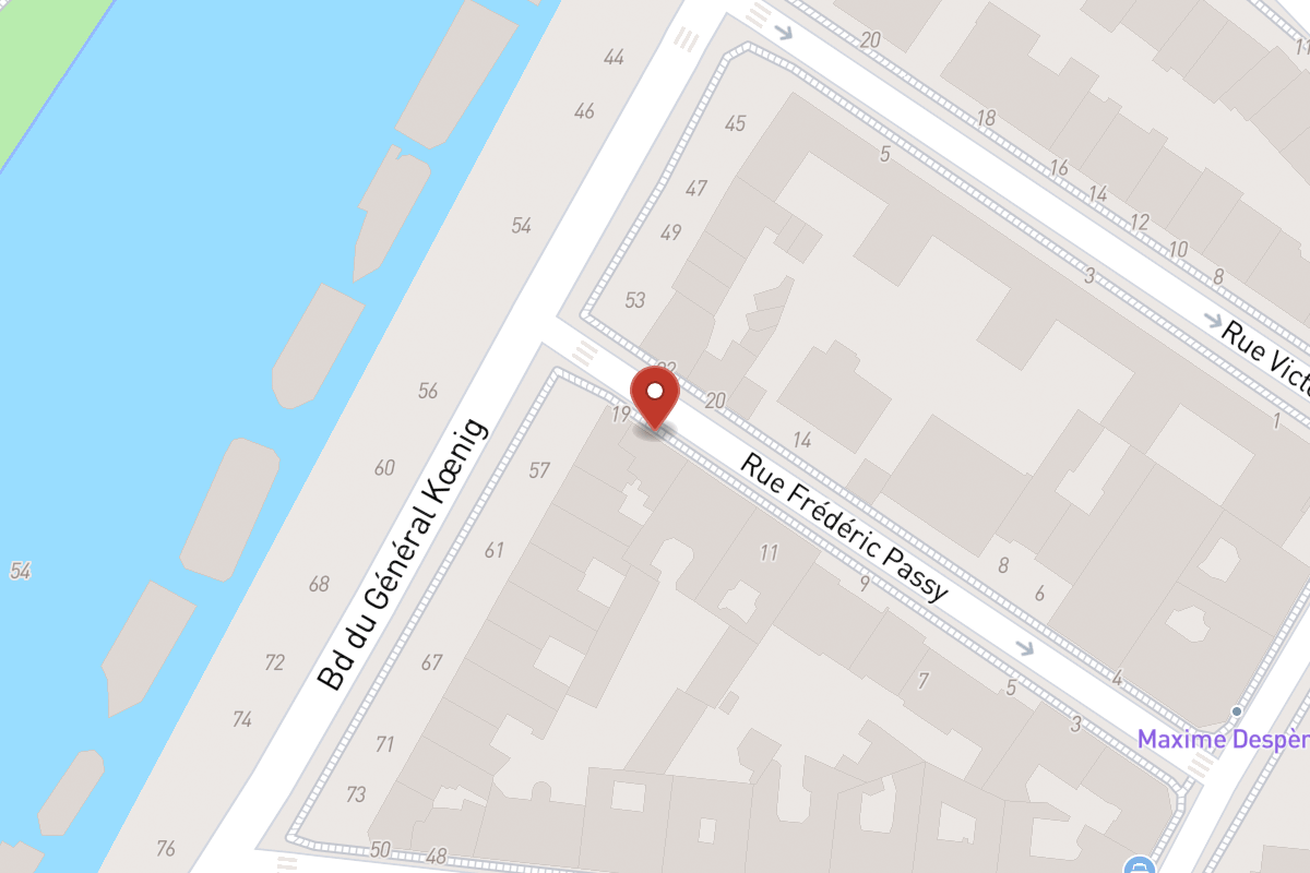 Plan de situation — 17 Rue Frédéric Passy