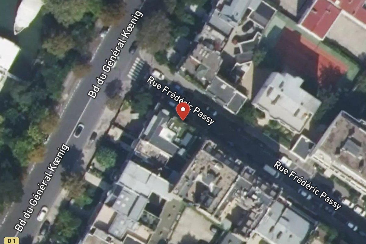 Vue satellite — 17 Rue Frédéric Passy