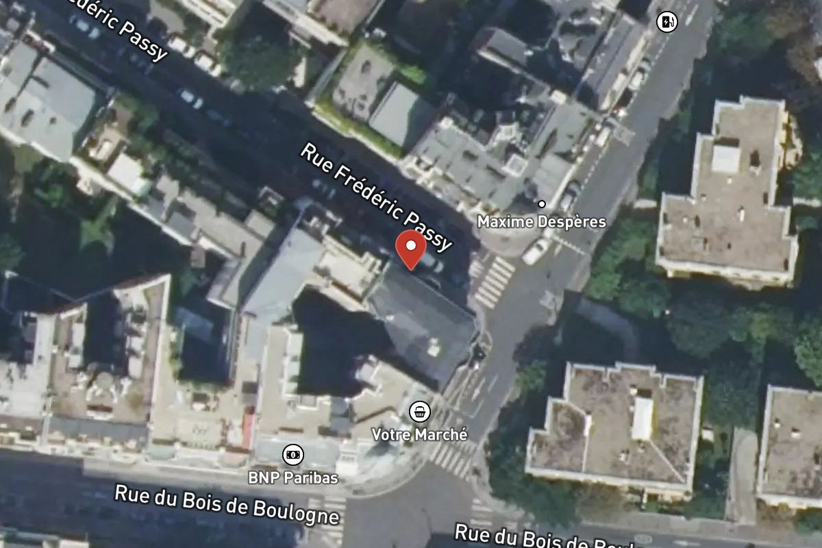 Vue satellite — 1 Rue Frédéric Passy