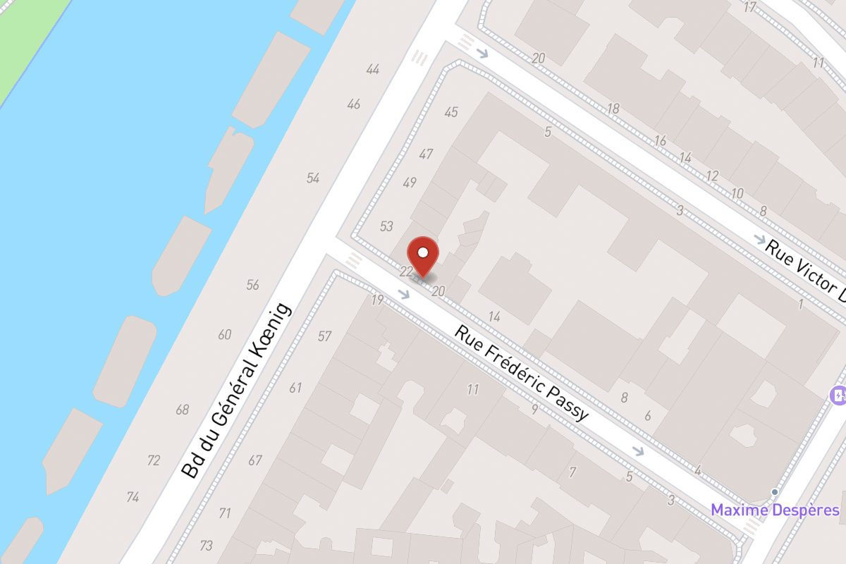 Plan de situation — 22BIS Rue Frédéric Passy