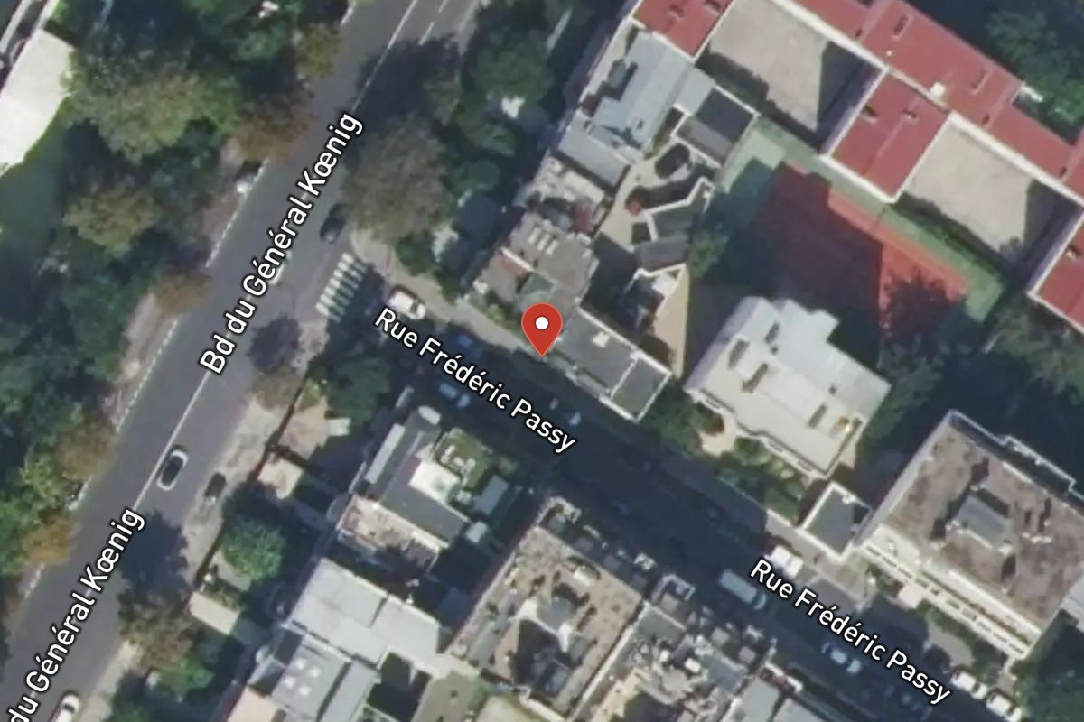 Vue satellite — 22BIS Rue Frédéric Passy