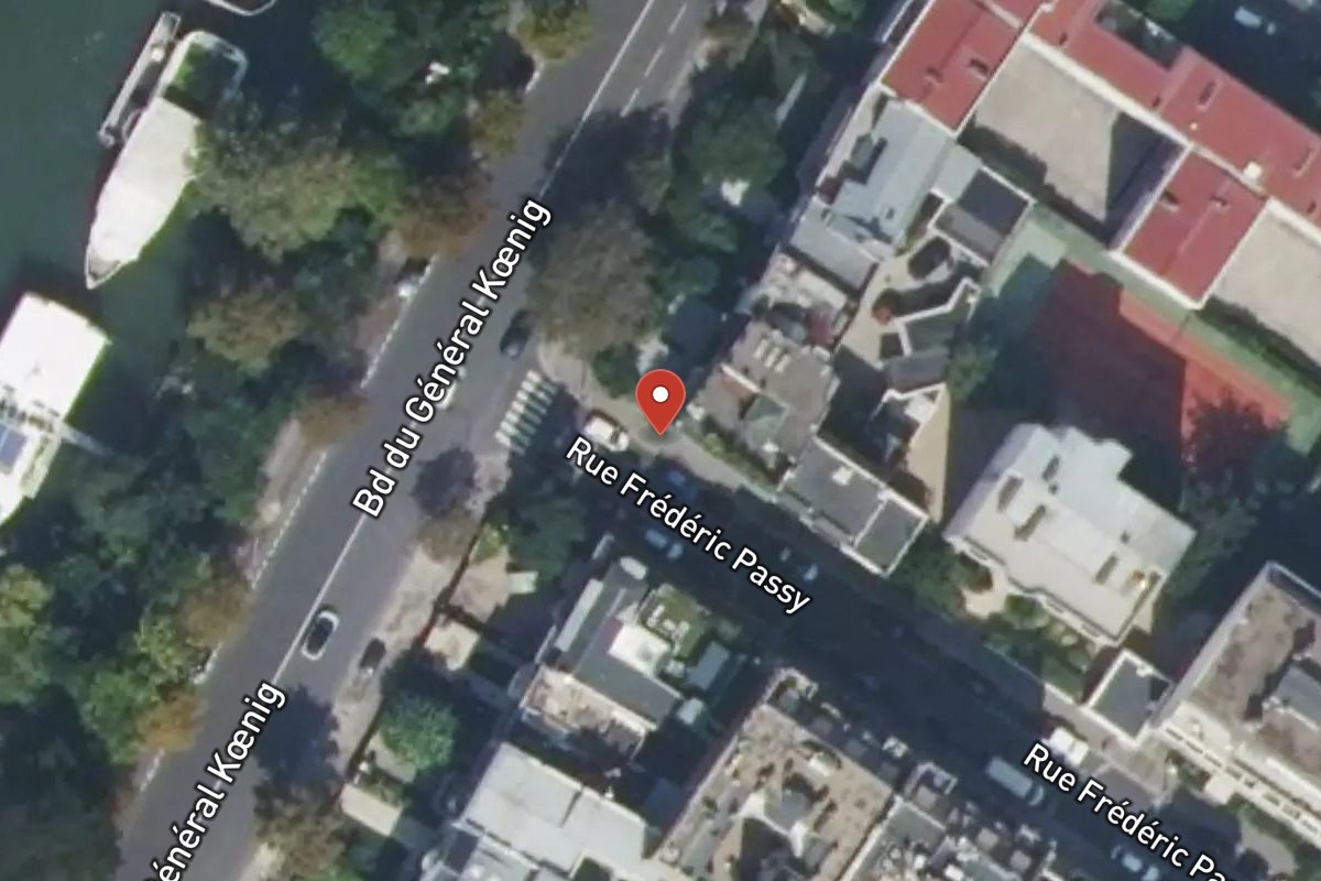 Vue satellite — 22 Rue Frédéric Passy