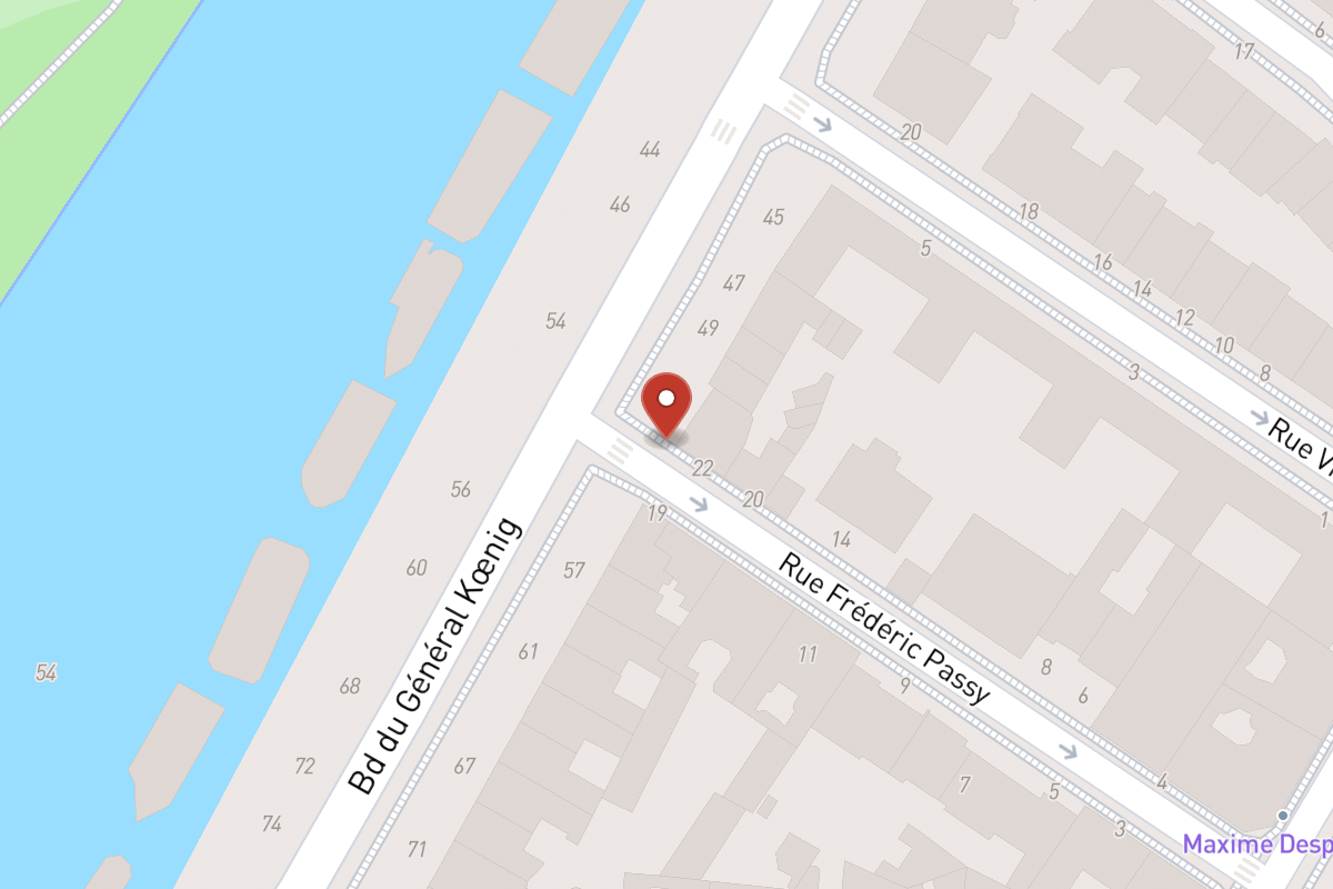 Plan de situation — 24 Rue Frédéric Passy