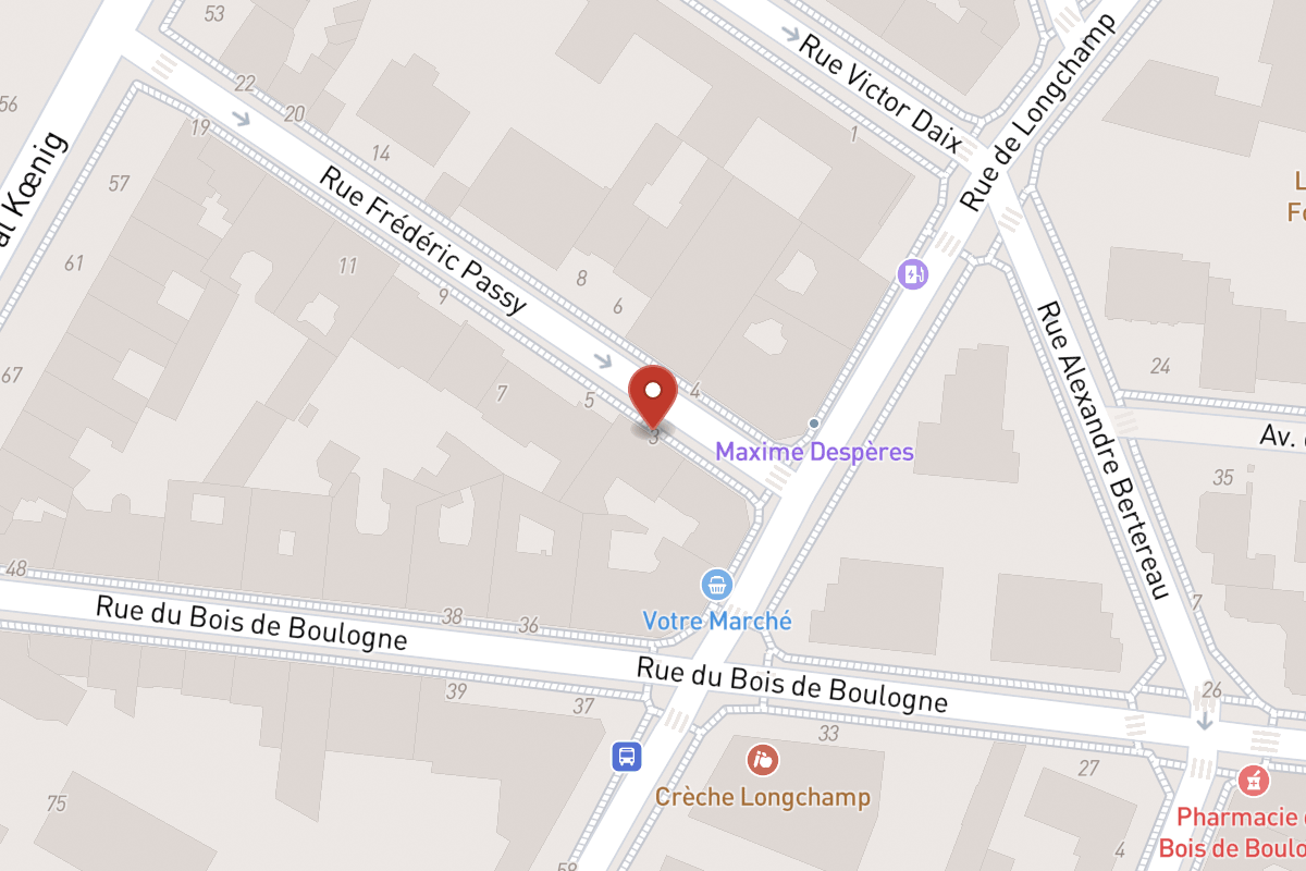 Plan de situation — 3 Rue Frédéric Passy