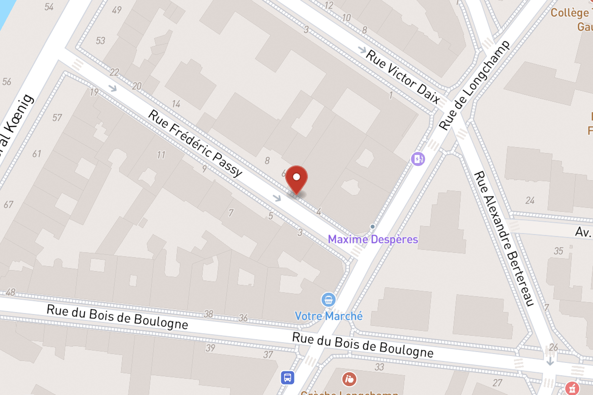 Plan de situation — 4 Rue Frédéric Passy