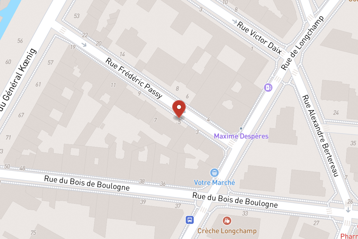 Plan de situation — 5 Rue Frédéric Passy