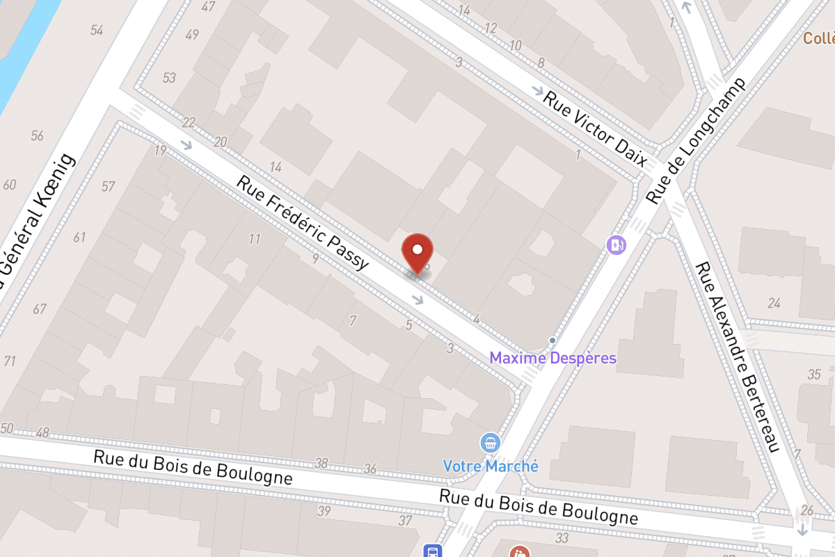 Plan de situation — 6 Rue Frédéric Passy