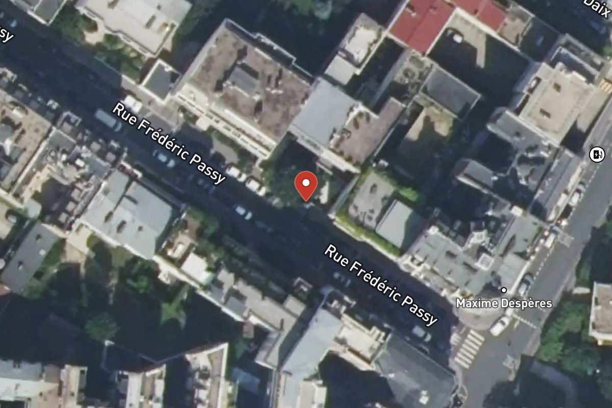 Vue satellite — 6 Rue Frédéric Passy