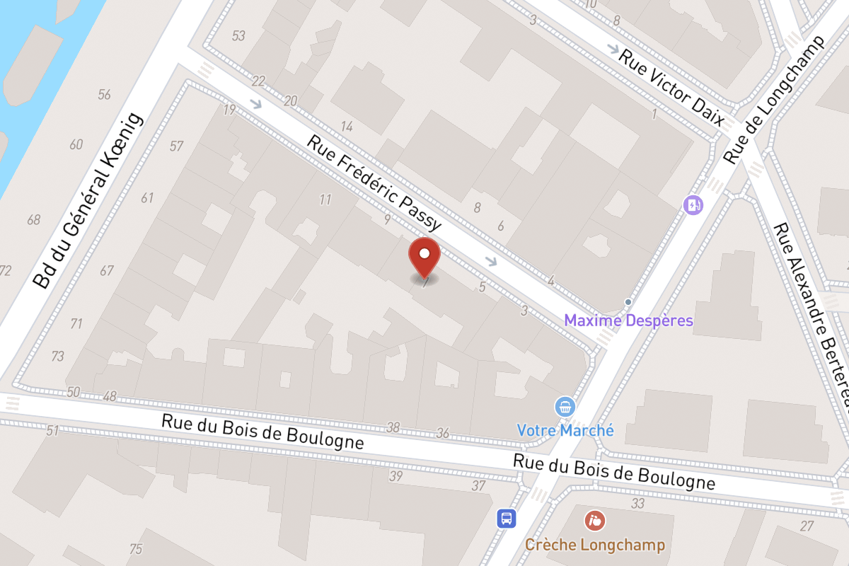 Plan de situation — 7 Rue Frédéric Passy