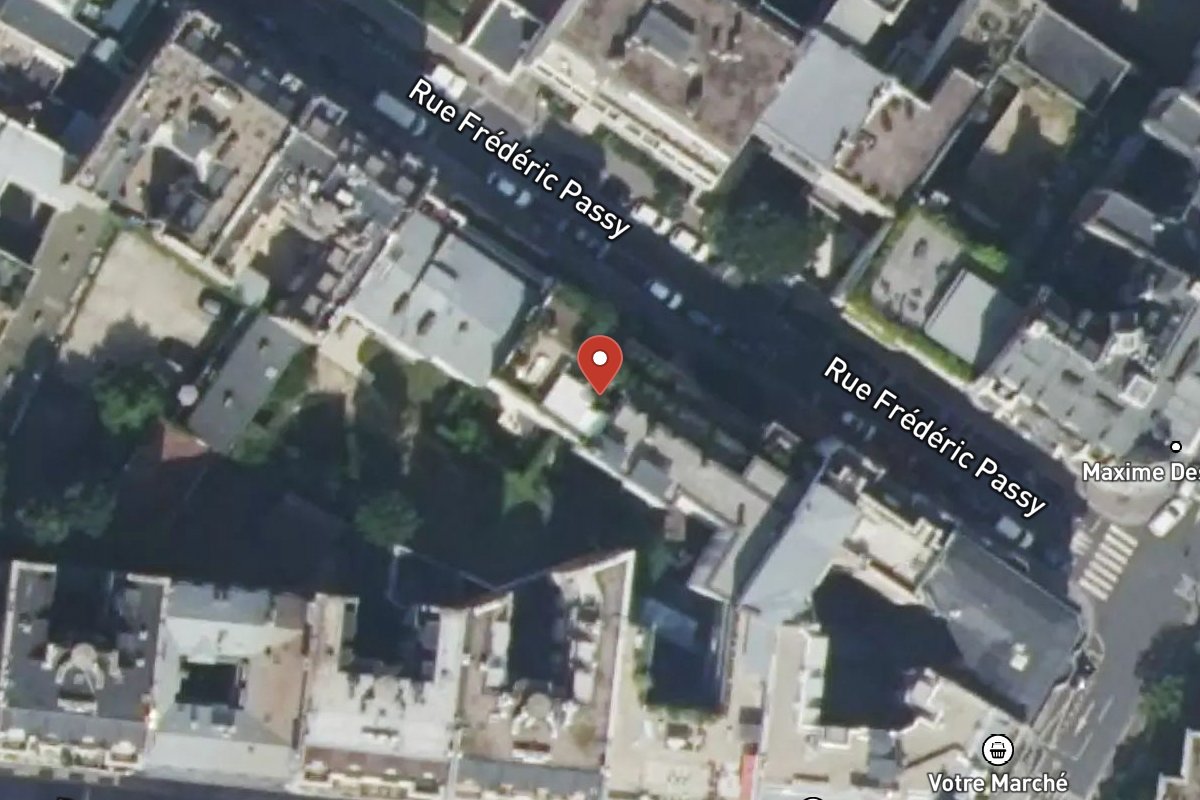 Vue satellite — 7 Rue Frédéric Passy