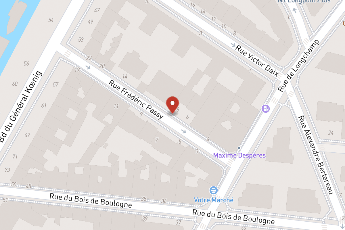 Plan de situation — 8 Rue Frédéric Passy