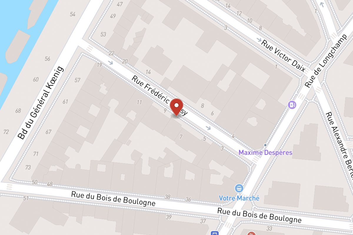 Plan de situation — 9 Rue Frédéric Passy