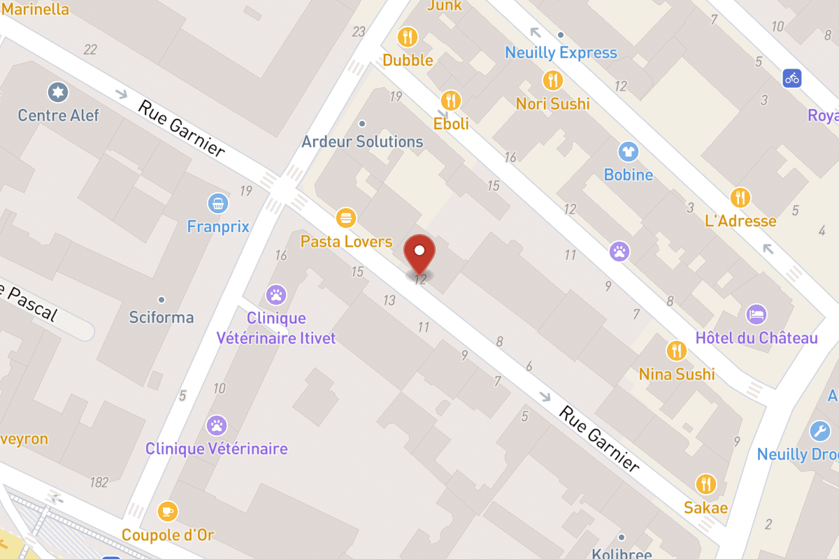 Plan de situation — 12 Rue Garnier