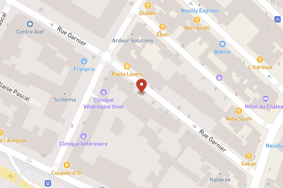Plan de situation — 13 Rue Garnier