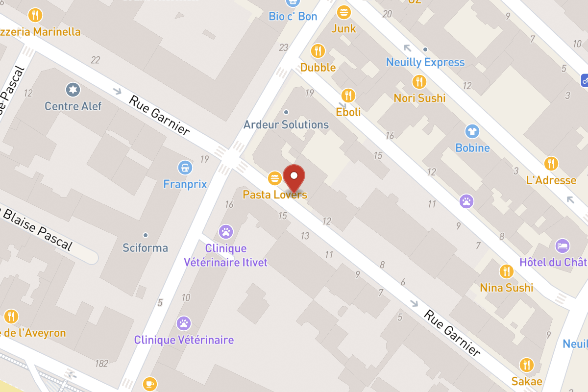 Plan de situation — 14 Rue Garnier