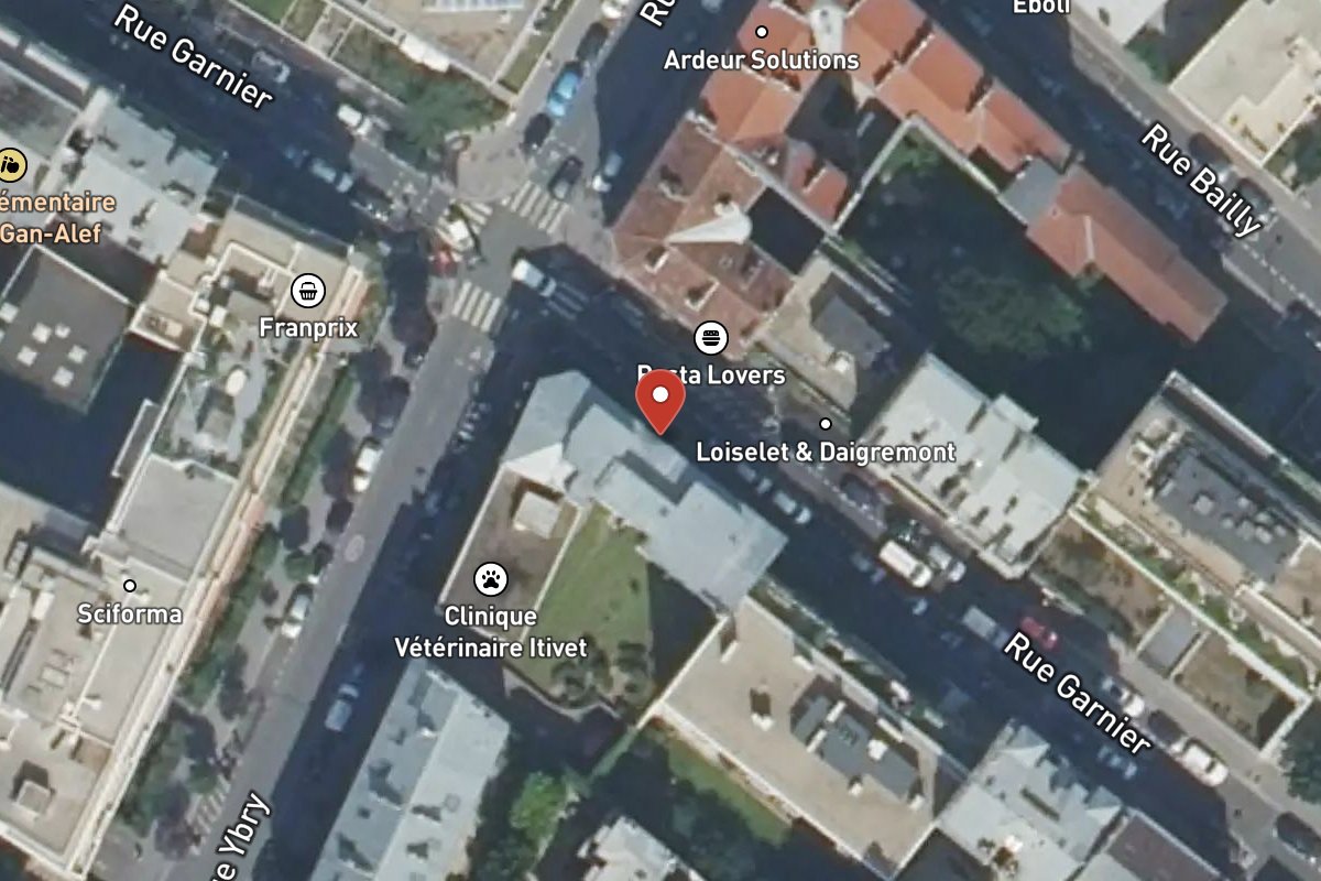 Vue satellite — 17 Rue Garnier