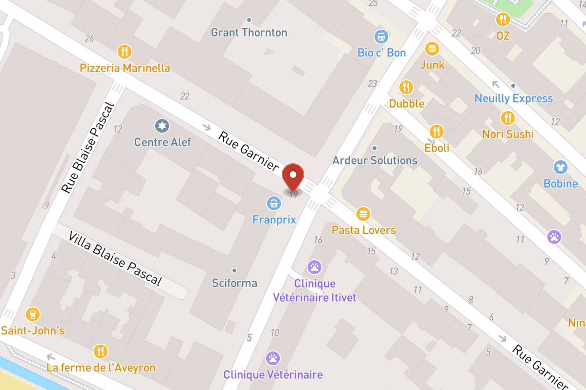 Plan de situation — 19 Rue Garnier