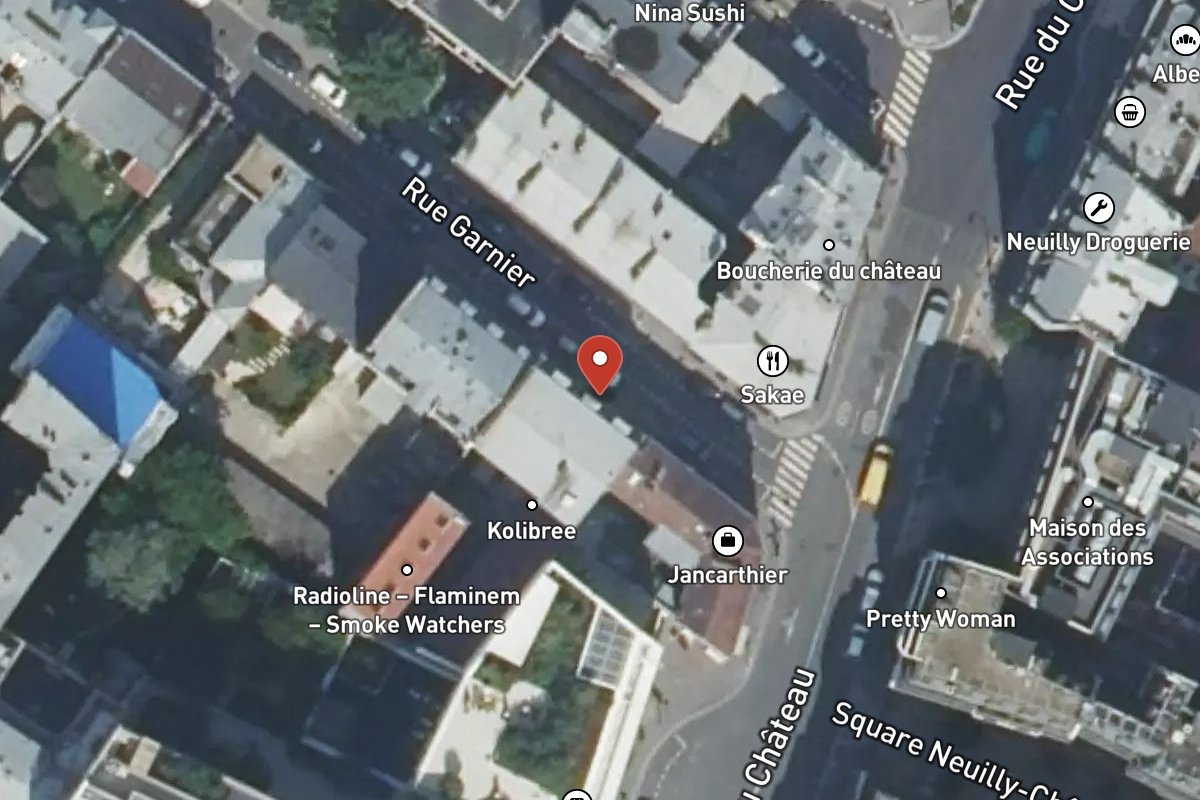 Vue satellite — 1 Rue Garnier
