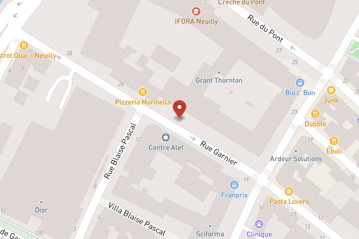 Plan de situation — 22 Rue Garnier