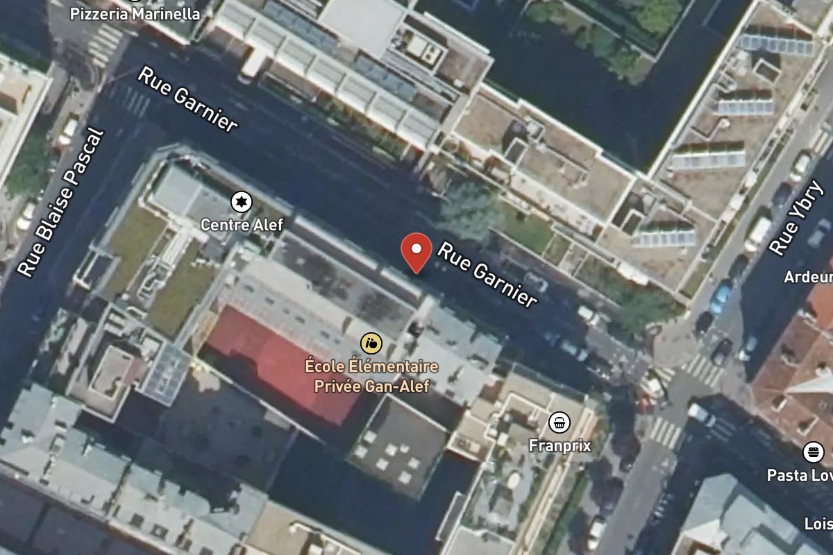 Vue satellite — 25 Rue Garnier